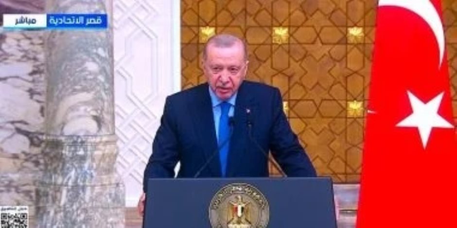 أردوغان: نرفض الهجمات الإسرائيلية على غزة وندعم مع مصر إعادة الإعمار