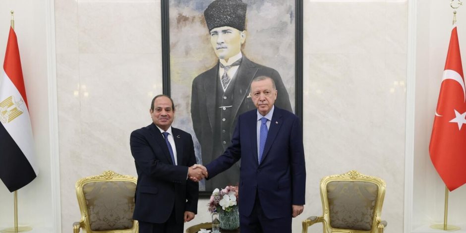 الرئيس السيسى يستقبل نظيره التركى رجب طيب أردوغان بقصر الاتحادية اليوم