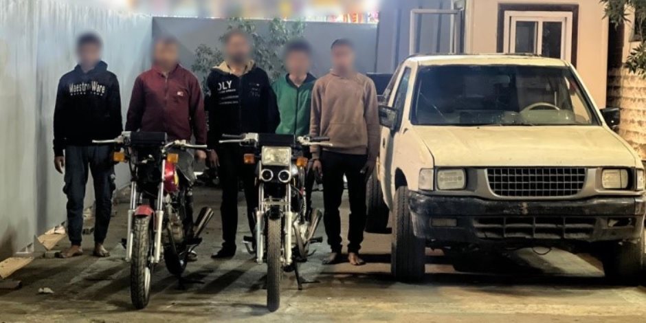 كشف ملابسات سرقة دراجتين ناريتين بالغربية وضبط مرتكبي الواقعة