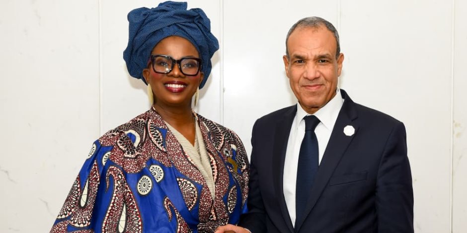 وزير الخارجية يلتقي مفوضة الطاقة والبنية التحتية بالاتحاد الأفريقي