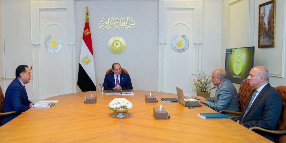 الرئيس السيسى يوجه بالعمل المستمر على التوسع فى مشروعات الطاقة المتجددة