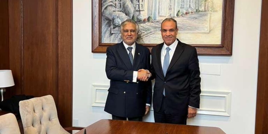 وزيرا الخارجية المصرى والباكستاني يلتقيان في نيويورك ويبحثان تطوير العلاقات الثنائية والمستجدات فى الشرق الاوسط 
