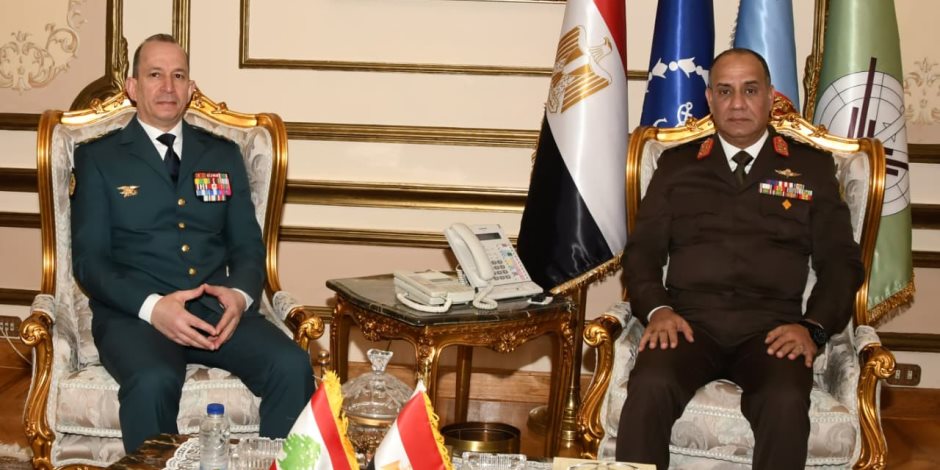 وزير الدفاع والإنتاج الحربى يلتقى قائد الجيش اللبناني 