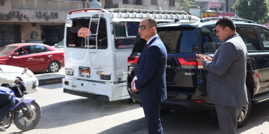 محافظ الجيزة يتفقد منطقة همفرس بشارع السودان في الدقي