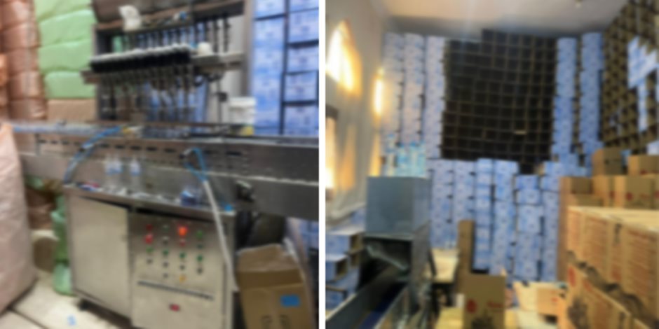 التموين تضبط مصنعًا لتعبئة مياه مجهولة المصدر بالقليوبية قبل توزيعها في الأسواق