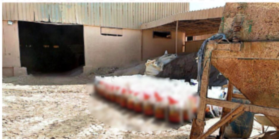 ضبط مصنع غير مرخص لإنتاج وتعبئة الأسمدة والمخصبات الزراعية المغشوشة فى المنوفية