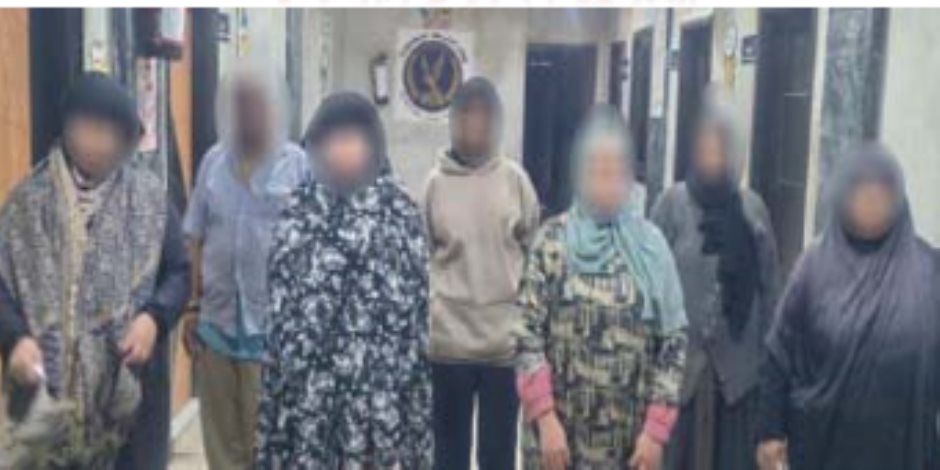 مباحث رعاية الأحداث تضبط رجل و8 سيدات يستغلون الأطفال فى أعمال التسول 