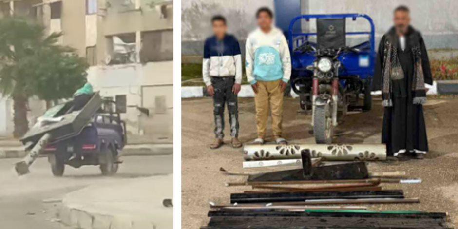 ضبط مرتكبى واقعة الاستيلاء على لافتة إعلانية بعد سقوطها فى الشرقية