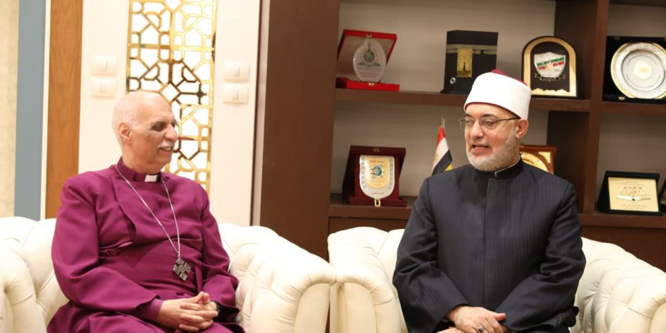 مفتي الجمهورية يستقبل وفد الكنيسة الأسقفية لتقديم التهنئة بعيد الفطر المبارك