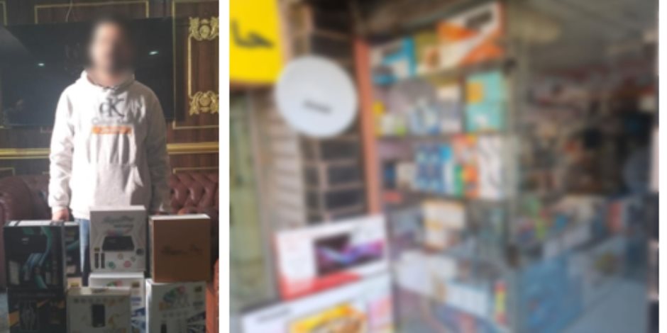 مباحث المصنفات تضبط محل بيع ريسيفرات لفك شفرات القنوات الفضائية المشفرة فى الجيزة