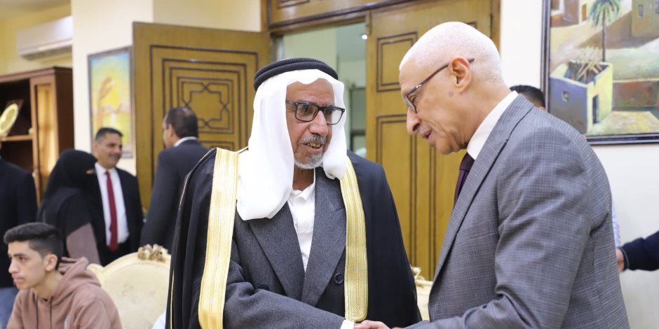 خالد مجاور يستقبل أبناء وعواقل ومشايخ شمال سيناء والمجموعة البرلمانية للتهنئة بعيد الفطر  