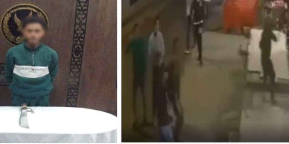 ضبط شخص فى الإسكندرية تعدى بسلاح أبيض على أحد المارة 