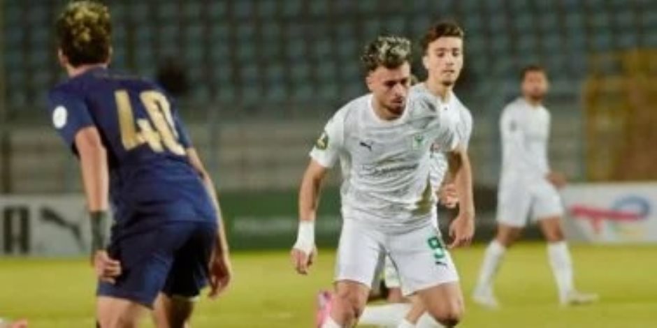 زمراوى يسجل هدف تقدم المصرى على الزمالك فى الدقيقة 12