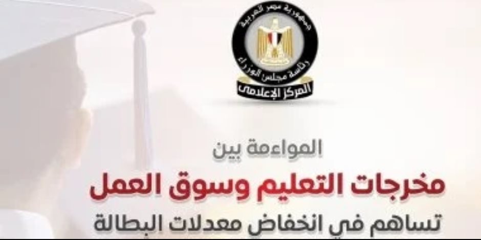 مجلس الوزراء: مصر تتقدم 29 مركزًا فى مؤشر جودة التعليم الجامعى .. وتراجع ملحوظ في معدلات البطالة بين حملة المؤهلات المتوسطة والعليا