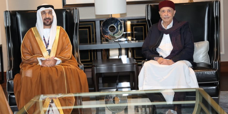 رئيس البرلمان العربي يلتقي رئيس مجلس النواب الليبي في  اسطنبول 