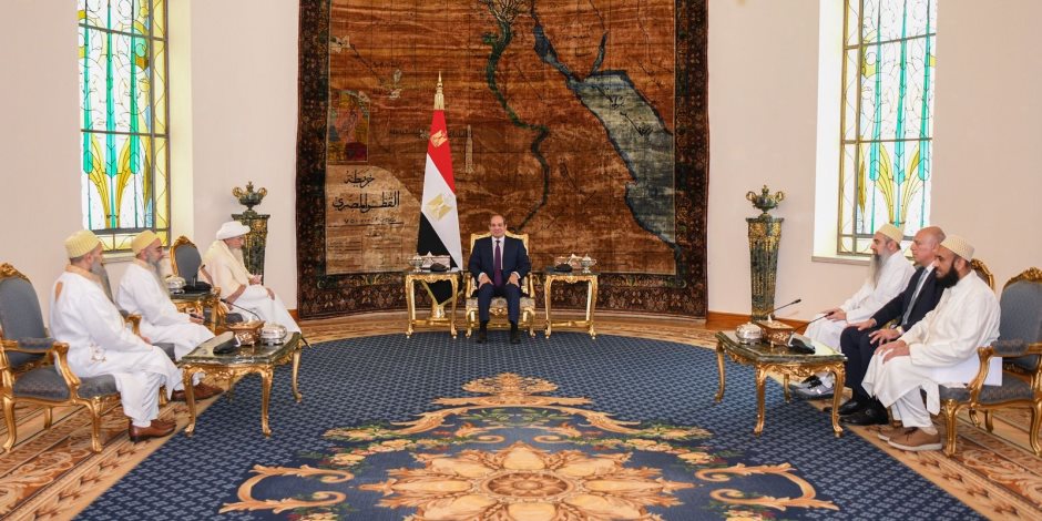 الرئيس السيسي يستقبل سلطان طائفة البهرة ويؤكد حرص مصر على الاستمرار في تطوير مساجد آل البيت 