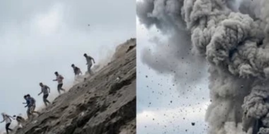مشهد أقرب إلى فيلم كوارث .. سياح يهربون من ثوران مفاجئ لبركان فى جواتيمالا..فيديو