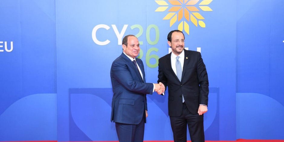 الرئيس السيسى ونظيره القبرصى يوقعان الإعلان المشترك لترفيع العلاقات إلى مستوى الشراكة الاستراتيجية
