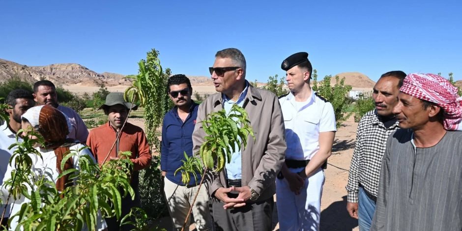 بعد تأثر أراضيهم بالأحوال الجوية والسيول.. جولة ميدانية لمحافظ جنوب سيناء لدعم متضرري وادي سعال (صور)
