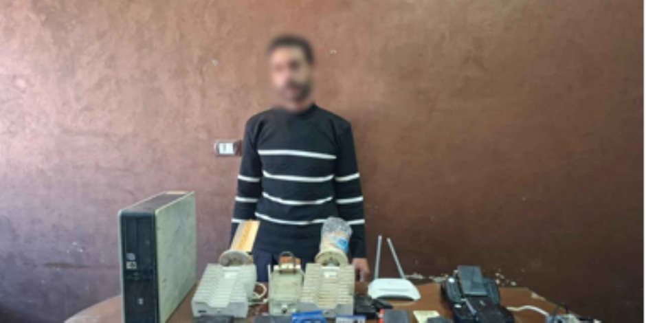 ضبط أحد الأشخاص بالغربية لقيامه بإنشاء وإدارة شبكة بث تلفزيوني "بدون ترخيص"