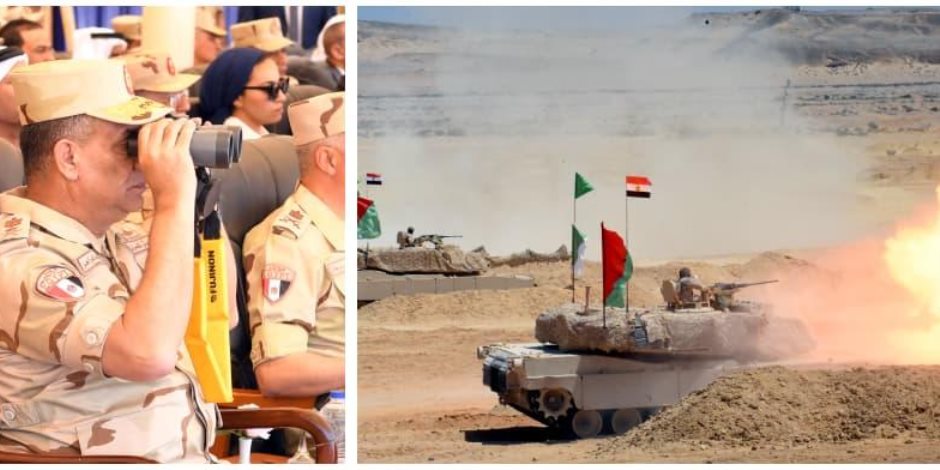 وزير الدفاع يشهد تنفيذ المرحلة الرئيسية للمشروع التكتيكى (بدر 2026) بالذخيرة الحية.. فيديو