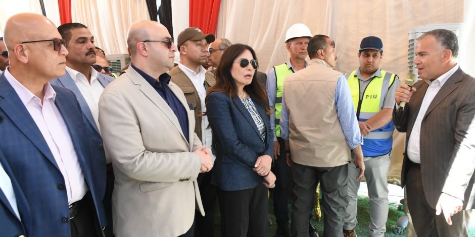 وزيرة الإسكان ومحافظ الفيوم يتفقدان محطة معالجة صرف صحي أبو شنب بمركز أبشواي