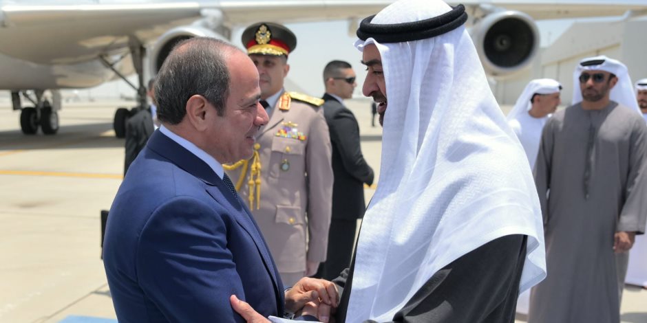 الرئيس السيسى للشيخ محمد بن زايد: ما يمس الإمارات يمس مصر