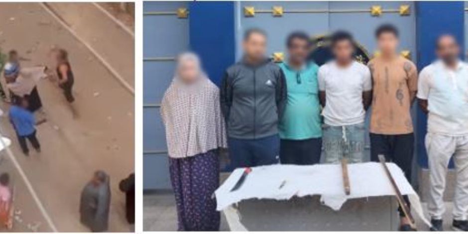 أمن بنى سويف يضبط طرفى مشاجرة بإستخدام أسلحة بيضاء وعصى خشبية