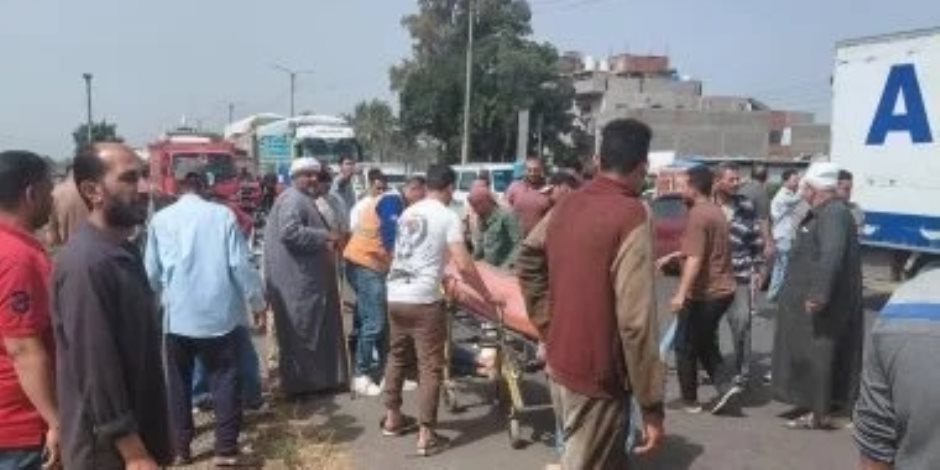 نقل 25 مصابا بحادث الطريق الرابط بين الدقهلية ودمياط لمستشفى كفر سعد
