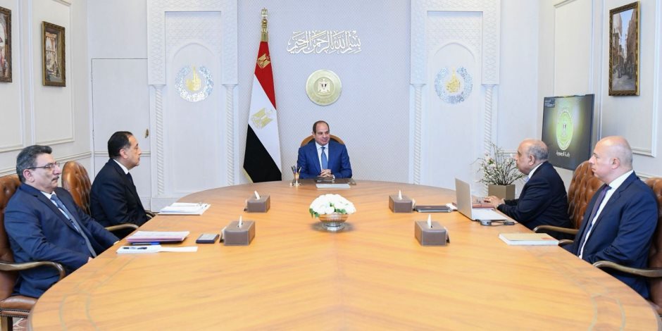 الرئيس السيسي يبحث مع رئيس الوزراء خطة الدولة لزيادة الاعتماد على الطاقات المتجددة