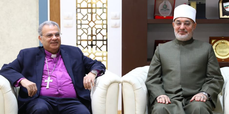 مفتي الجمهورية يستقبل رئيس الطائفة الإنجيلية والوفد المرافق له للتهنئة بعيد الأضحى المبارك