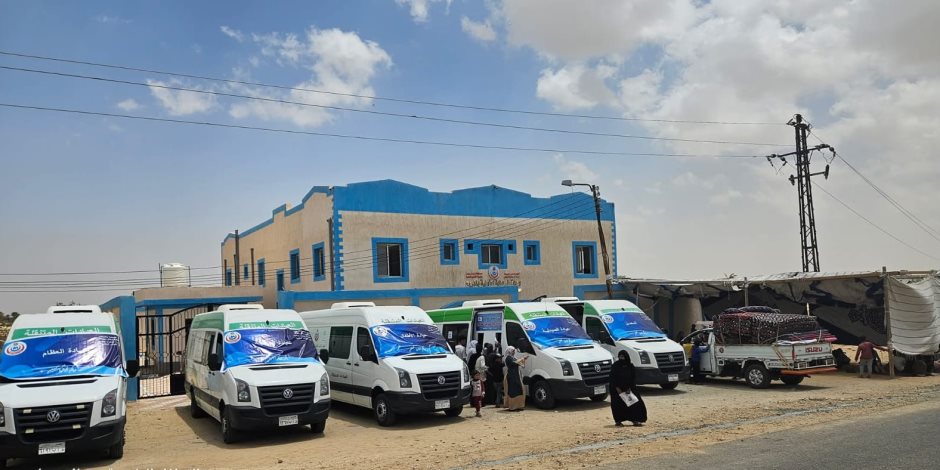 ضمن المبادرة الرئاسية "حياة كريمة".. الكشف وتوفير العلاج المجاني لـ438 مواطن بقافلة قرية المريح ببئر العبد 