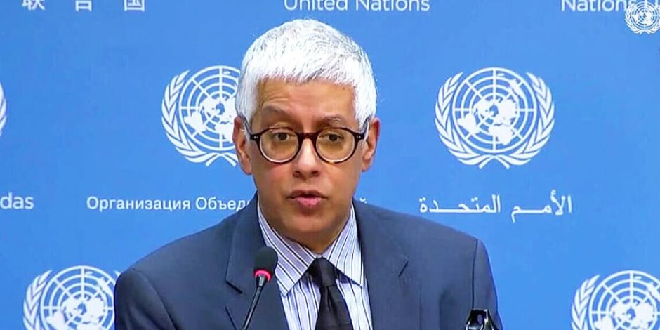 فرحان حق نائب المتحدث باسم الأمين العام للأمم المتحدة لـ "صوت الأمة": إغلاق مضيق هرمز تسبب في نقص حاد عالمياً بالغذاء والأسمدة