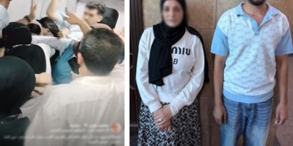 التحقيق مع شخص وسيدة بعد واقعة تشاجرهما داخل عربة مترو الأنفاق المخصصة للسيدات 