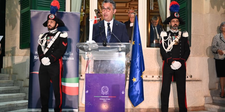 وزير التموين يشارك في احتفال سفارة إيطاليا بالقاهرة بالعيد الوطني للجمهورية الإيطالية