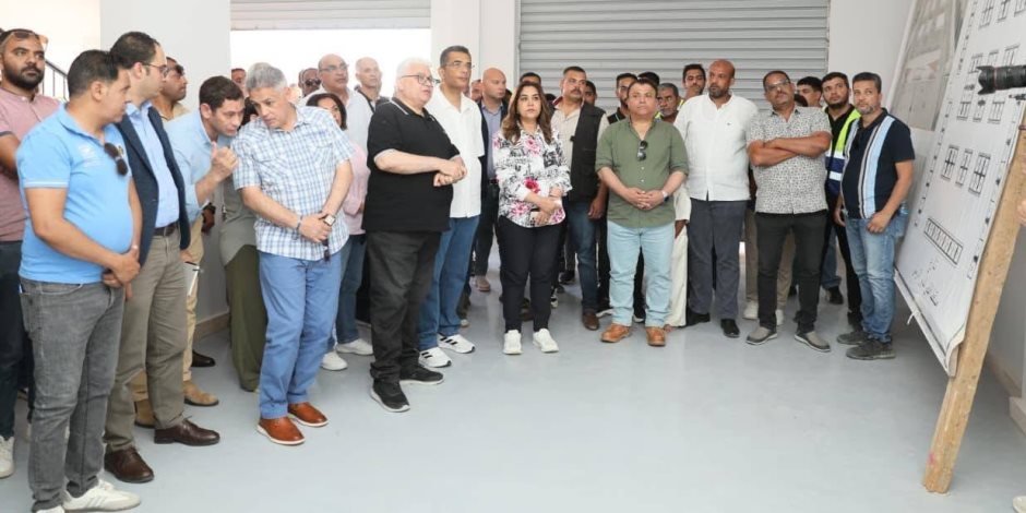 وزيرة التنمية المحلية ومحافظ البحر الأحمر يتفقدان الموقف التنفيذي لإنشاء مجمع خدمات سوق الجملة الجديد بالغردقة