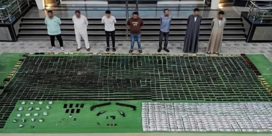 ضبط 700 كيلو جرام من المواد المخدرة تقدر قيمتها بـ120 مليون جنيه