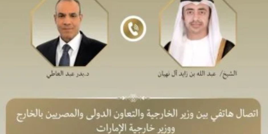 وزير الخارجية يبحث مع نظيره الإماراتى العلاقات الثنائية والتطورات الإقليمية