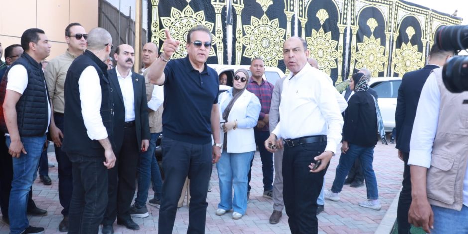 وزير الصحة يتفقد مشروع مستشفى أبو قرقاص الجديد ومستشفى دير مواس التخصصي خلال جولته بالمنيا لإطلاق التأمين الصحي الشامل
