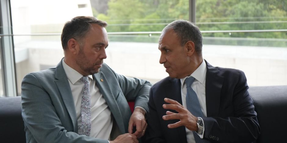 وزير الخارجية يلتقي نظيره البلجيكى "ماكسيم بريفوت"