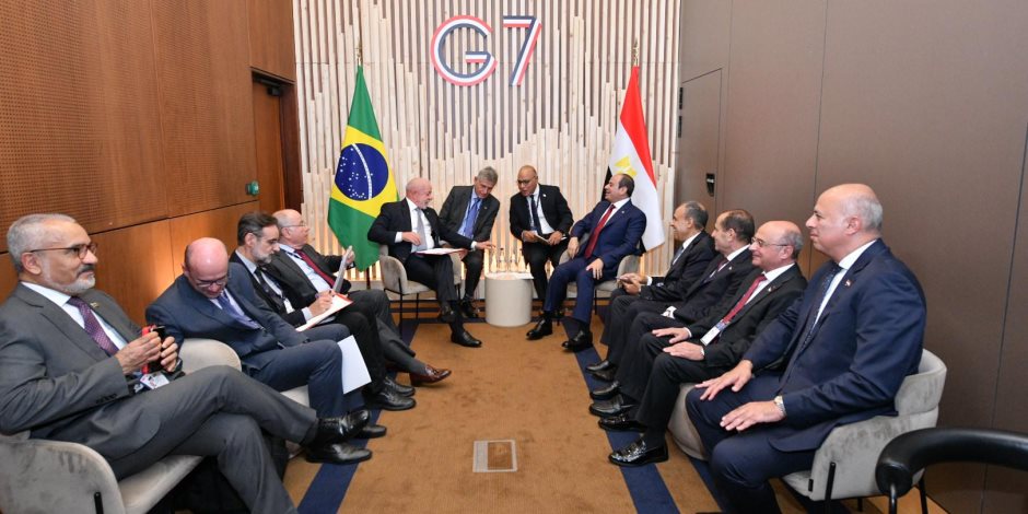 السيسي ولولا دا سيلفا يؤكدان تعزيز الشراكة الاستراتيجية بين مصر والبرازيل