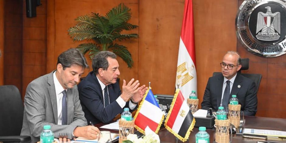 وزير الاستثمار يبحث مع السفير الفرنسي تعميق التعاون الاستثماري والتجاري