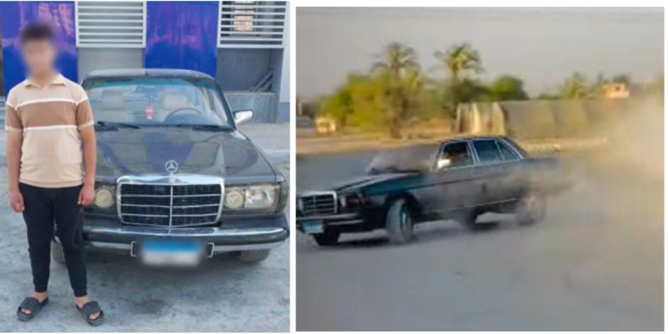 ضبط طالب استعرض بسيارة "ملاكى" على طرق سوهاج معرضاً حياته والمواطنين للخطر