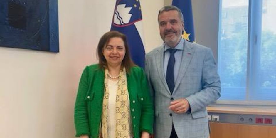 وزير الخارجية السلوفيني يستقبل السفيرة المصرية لدى سلوفينيا