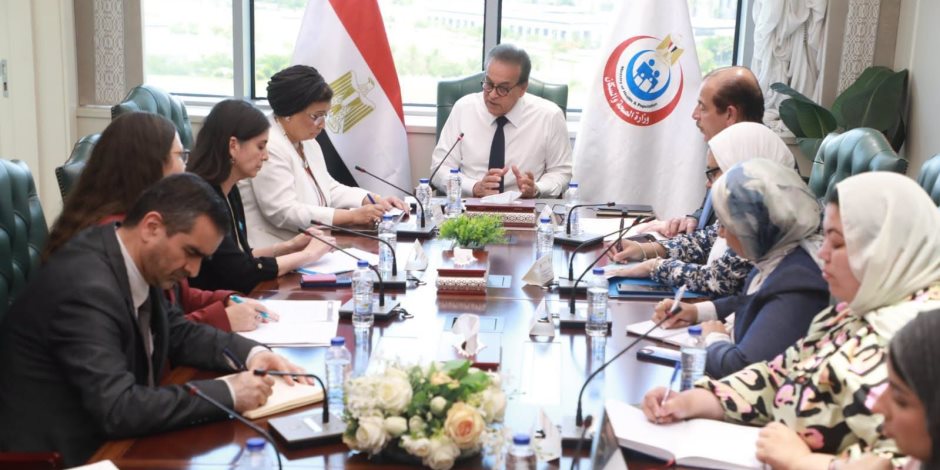 وزير الصحة يبحث مع ممثلة اليونيسيف لدى مصر تعزيز التعاون في صحة الطفل