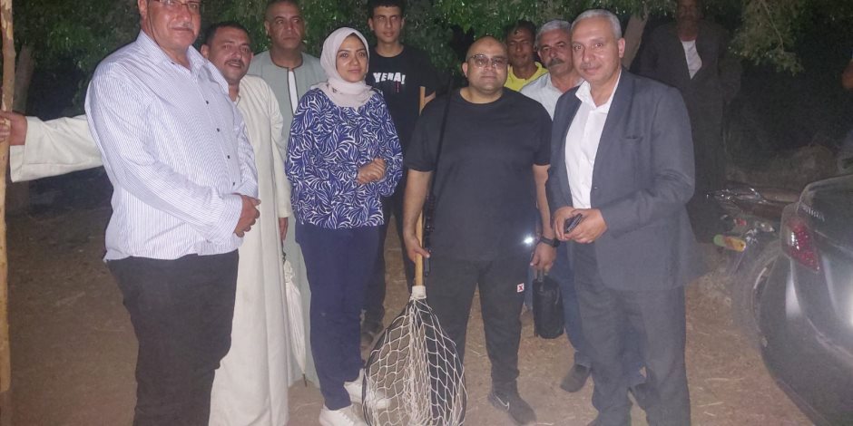 اصطياد تمساحين بطول 70 سم بعد تمشيط المصرف بشبين القناطر