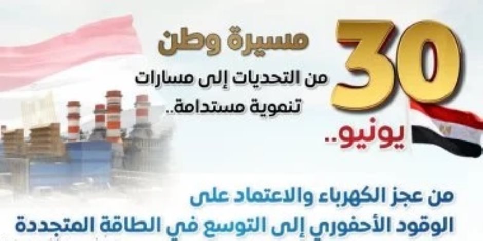 مجلس الوزراء يرصد أوضاع الكهرباء قبل وبعد 30 يونيو : من العجز للتوسع فى الطاقة المتجددة لتلبية احتياجات التنمية الحالية والمستقبلية