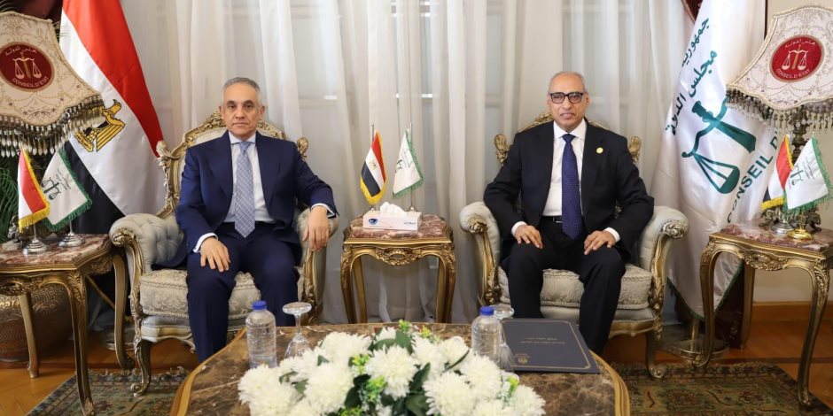 وزير العدل يهنئ رئيس مجلس الدولة بمناسبة توليه منصبه الجديد