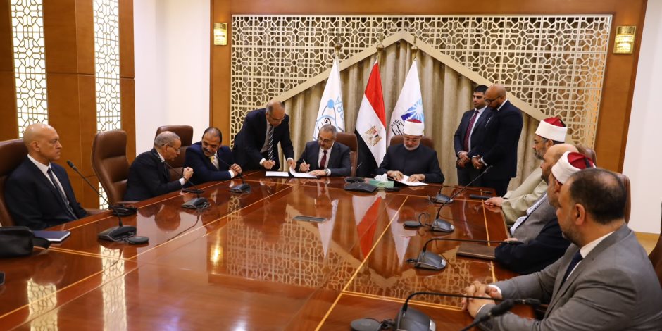 مفتي الجمهورية ورئيس هيئة الرقابة النووية يوقعان مذكرة تفاهم لتعزيز الوعي المجتمعي والتكامل المعرفي
