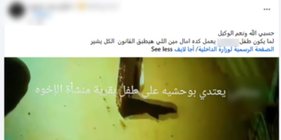 كشف ملابسات تعدي أحد الأشخاص على طالب بالضرب وإحداث إصابته بمركز أجا بالدقهلية
